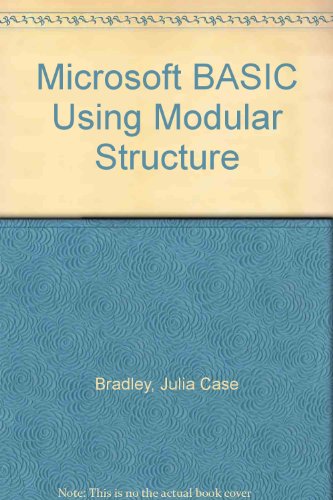 Stock image for Microsoft BASIC Using Modular Structure for sale by SecondSale