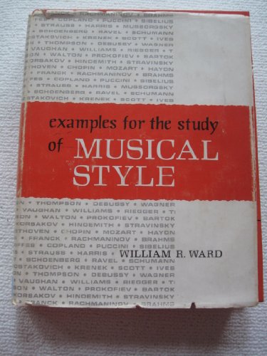 Stock image for Examples for the Study of Musical Style for sale by Better World Books