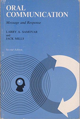Beispielbild fr Oral communication: message and response zum Verkauf von Eatons Books and Crafts