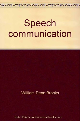 Imagen de archivo de Speech communication a la venta por BookHolders