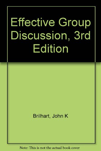 Stock image for Effective Group Discussion, 3rd Edition for sale by HPB-Red