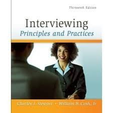 Beispielbild fr Interviewing: Principles and practices zum Verkauf von Wizard Books