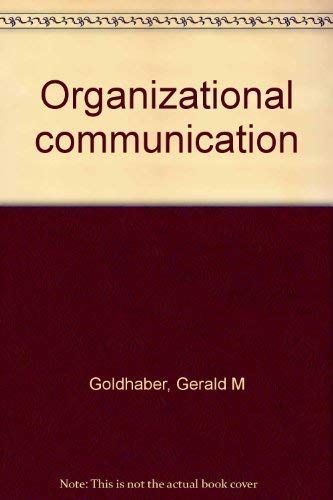 Stock image for Organizational Communication for sale by Better World Books
