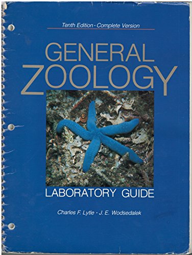 Beispielbild fr General Zoology Laboratory Guide/Complete Version zum Verkauf von Wonder Book