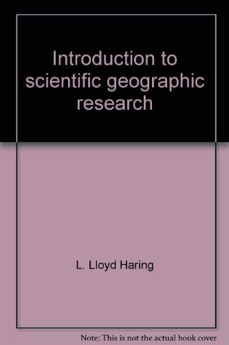 Beispielbild fr Introduction to scientific geographic research zum Verkauf von Wonder Book