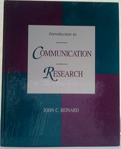 Stock image for Introduction to Communication Research for sale by HPB-Red