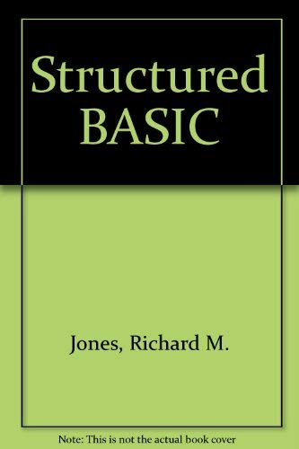 Structured Basic: The Essentials (9780697069580) by Jones, Richard M.