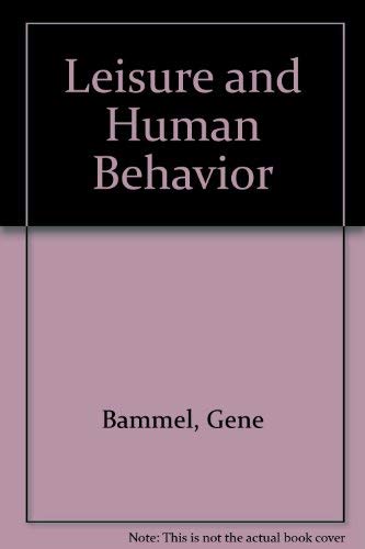 Imagen de archivo de Leisure and Human Behavior a la venta por gigabooks