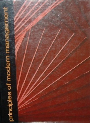 Imagen de archivo de Principles of modern management: Functions and systems a la venta por Wonder Book