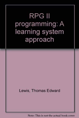 9780697081216: RPG II programming: A learning system approach