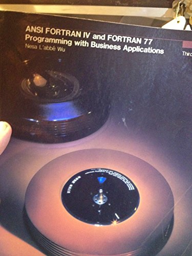 9780697081537: ANSI Fortran IV and Fortran 77: Programming With Business Applications