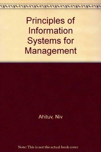 Stock image for Principles of Information Systems for Management for sale by Better World Books