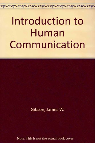 Stock image for Introduction to Human Communication for sale by Anybook.com