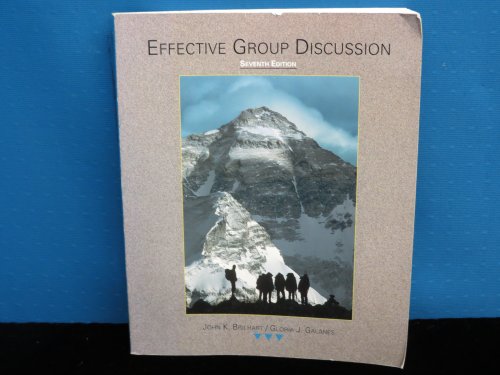 Beispielbild fr Effective Group Discussion, 7th Edition zum Verkauf von Wonder Book