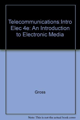 9780697086471: Telecommunications: An Introduction to Electronic Media