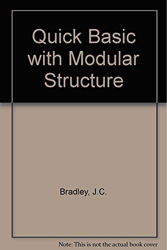 Imagen de archivo de Quickbasic Using Modular Structure a la venta por Bookmans