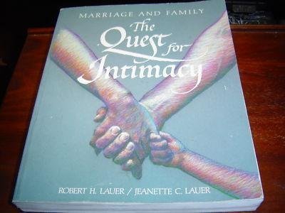 Beispielbild fr Marriage and family: The quest for intimacy zum Verkauf von Wonder Book