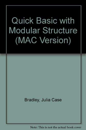 9780697124340: Quick Basic Using Modular Structure: Macintosh Version