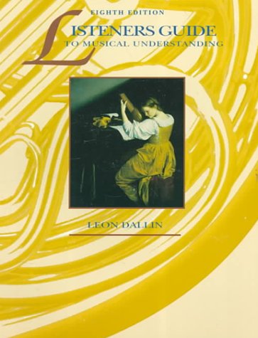 Beispielbild fr Listeners Guide To Musical Understanding zum Verkauf von Wonder Book