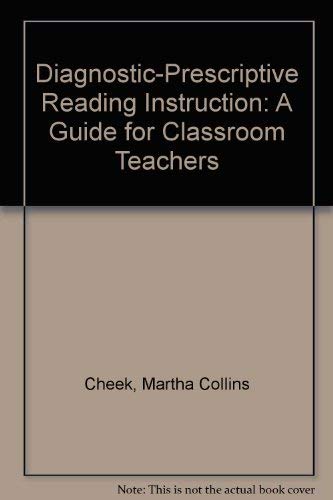 Imagen de archivo de Diagnostic-Prescriptive Reading Instruction: A Guide for Classroom Teachers a la venta por HPB-Red