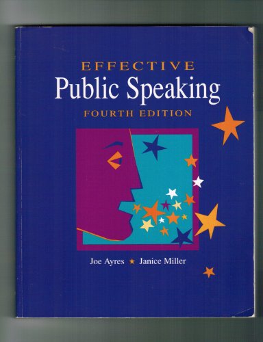 Stock image for Effective Public Speaking for sale by Better World Books
