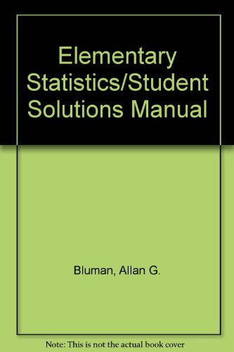 9780697132369: Elementary Statistics/Student Solutions Manual