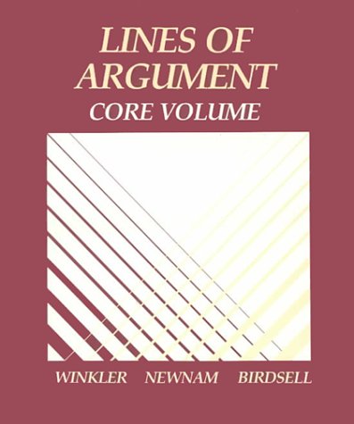 Beispielbild fr Lines of Argument: Core Volume zum Verkauf von Wonder Book