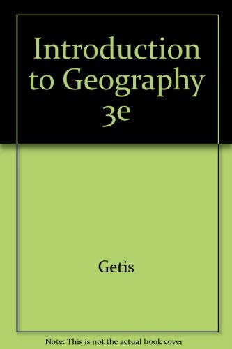 Imagen de archivo de Introduction to geography a la venta por Wonder Book