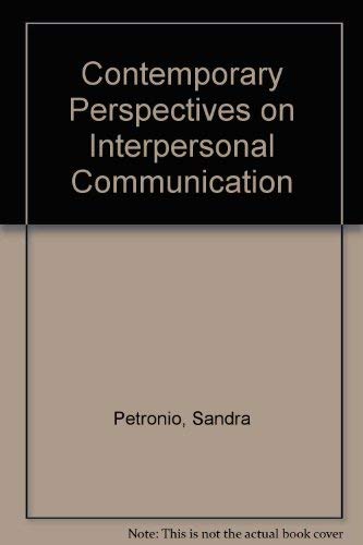 Imagen de archivo de Contemporary Perspectives on Interpersonal Communication a la venta por Open Books