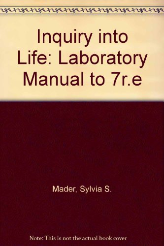 Stock image for Laboratory Manual: Inquiry into Life for sale by Mispah books