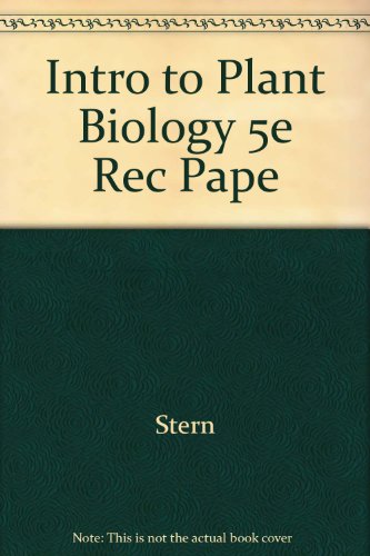 Stock image for Intro to Plant Biology 5e Rec Pape for sale by HPB-Red