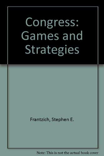 Beispielbild fr Congress: Games and Strategies zum Verkauf von Wonder Book