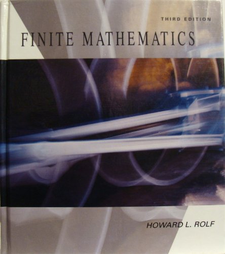 Imagen de archivo de Finite Mathematics a la venta por Wonder Book