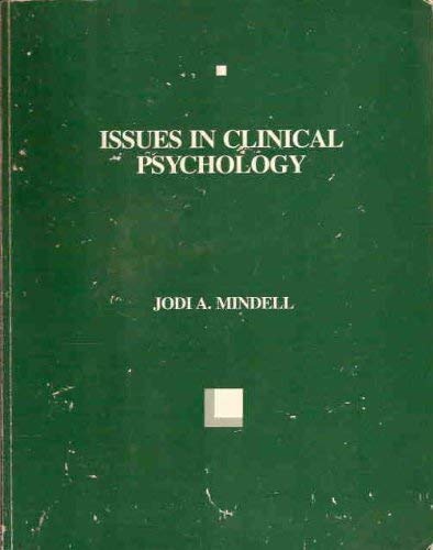 Imagen de archivo de Issues in Clinical Psychology a la venta por HPB-Red