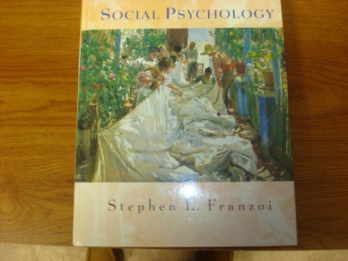 Beispielbild fr Social Psychology zum Verkauf von Jenson Books Inc