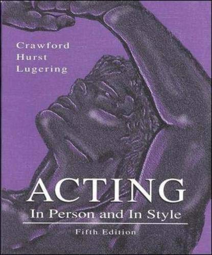 Imagen de archivo de Acting: In Person and in Style a la venta por ThriftBooks-Dallas