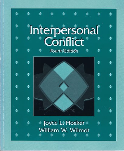 Beispielbild fr Interpersonal Conflict zum Verkauf von Wonder Book