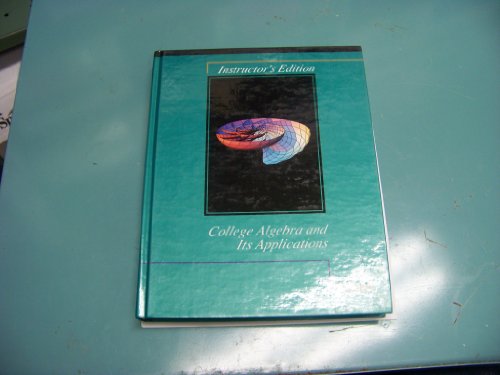 Stock image for College Algebra and Its Applications for sale by Better World Books