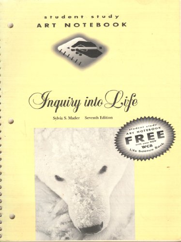 Stock image for Inquiry into Life with Student Study Art Notebook for sale by Better World Books