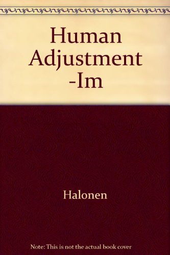 Human Adjustment -Im (9780697235725) by HALONEN