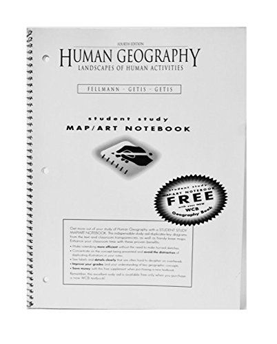 Stock image for Human Geography Map Art Notebook for sale by HPB-Red