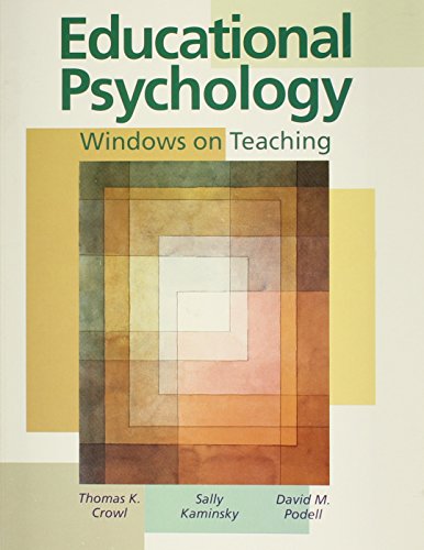 9780697268167: Educational Psychology: Windows On Teaching