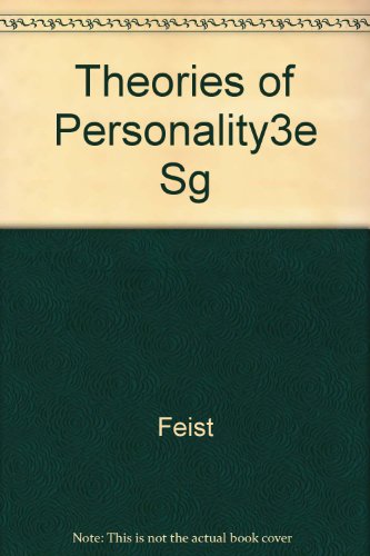 Imagen de archivo de Study Guide to Accompany Theories of Personality a la venta por Ann Becker