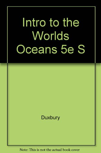 Imagen de archivo de Student Study Guide To Accompany An Introduction To The World's Oceans a la venta por Wonder Book