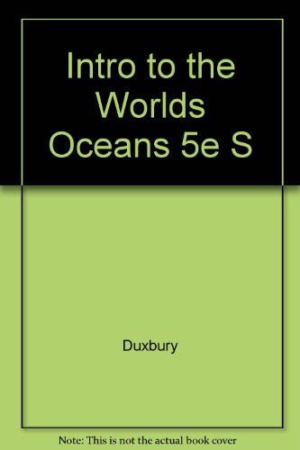 Stock image for Student Study Guide To Accompany An Introduction To The World's Oceans for sale by Wonder Book