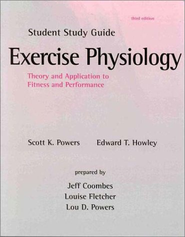 9780697295187: Student Study Guide to Accompany Exercise Physiology: Theory and Application to Fitness and Performance