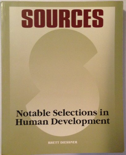 Imagen de archivo de Sources Notable Selections in Human Development a la venta por The Yard Sale Store