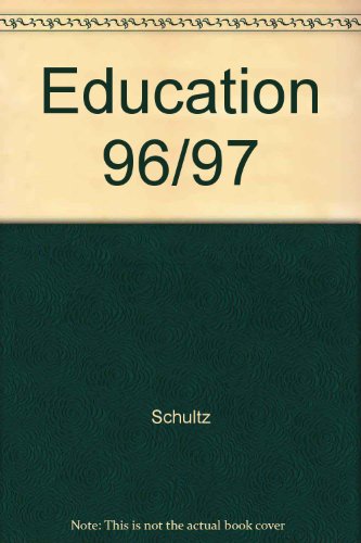 Education 96/97 (9780697315717) by Schultz