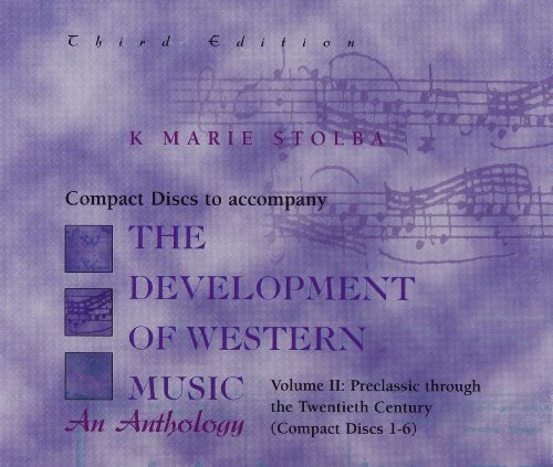 Imagen de archivo de Compact Disc; Vol II for use with The Development Of Western Music a la venta por Ergodebooks