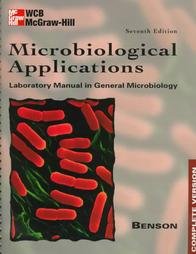 Beispielbild fr Microbiological Applications zum Verkauf von Better World Books